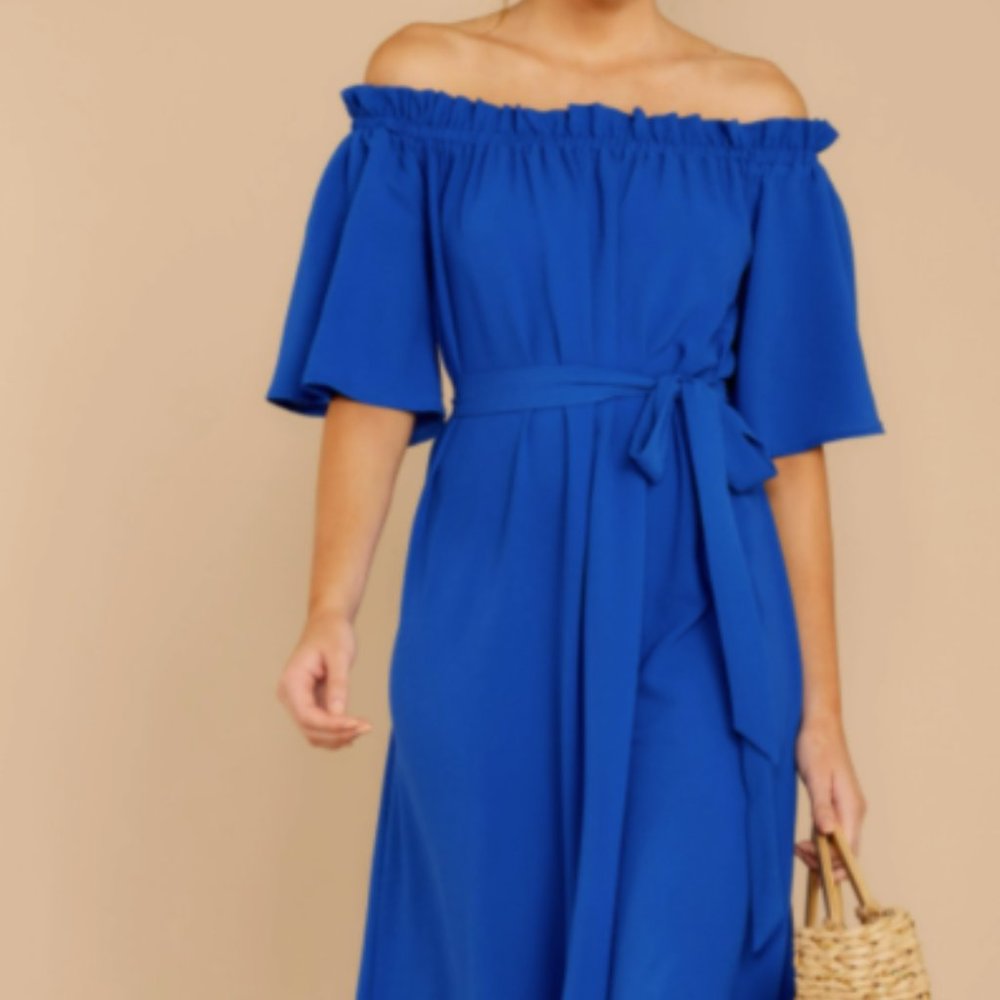 "And Tonight Royal Blue Maxi Dress"